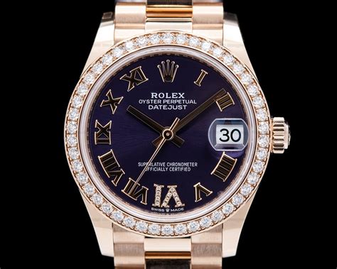 rolex rose gold datejust 31